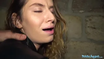 Czech MILF Candice Demellza Fucked Doggystyle Against Wall at Night