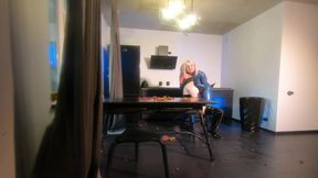 Strapon Lesbian And Latex Rubber Home Fun