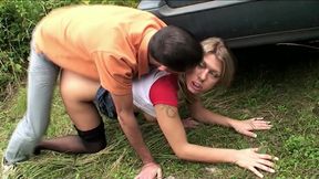 Horny Latina Deepthroats in Park Grass and Gets Her Pussy Hardcore Hammered!