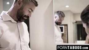 Lucious 18yo has hardcore forbidden sex with stepdaddy