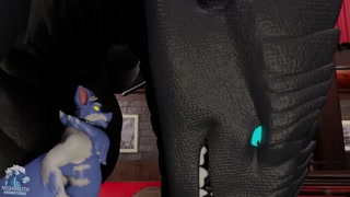 Spiked drink - Artherion hyper feral dragon growth animation