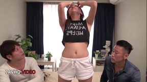 Passionate Asian Mona Takei Takes Two Dudes Hard in Hot Hardcore Sex Fest