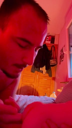 Submissive boy eats out used pocket pussy