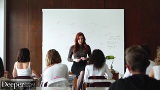 Deeper. Maitland Ward teaches her students are dark lesson