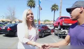 busty blonde interracial threesome