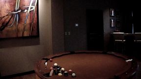 When you leave me alone in a gorgeous suite with a round pool table