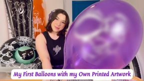 My Own Print on Balloons - Inflation and Blow to Pop