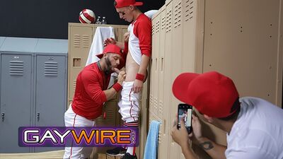 GAYWIRE - Baseball Star Tristan Hunter Gets Confronted Then Fucked By His Coach In The Locker Room