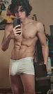 beranco19 flexes huge cock in tight briefs
