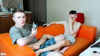 Twink Friends Explore First-Time Gay Anal and Blowjob