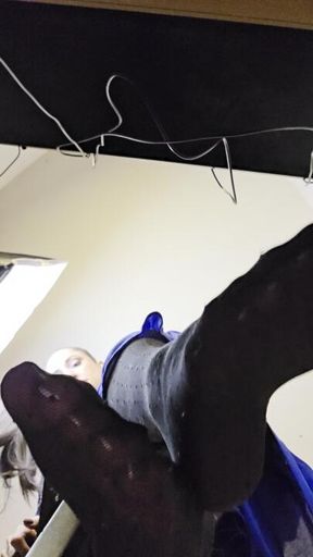 “Ignored and Trapped Under My Nylon Soles – POV Under Goddess Kasha’s Feet”