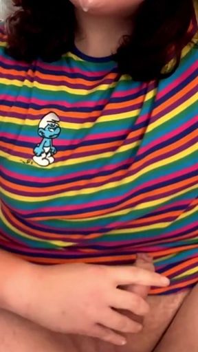 Cute Latina Shemale Enjoying Solo Masturbation
