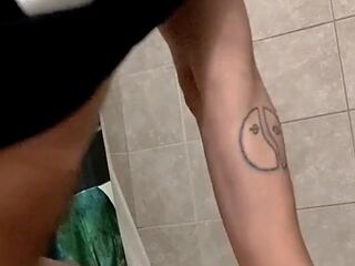 Couldn't resist sneaking one more go with bro's toy cunt