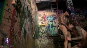 Trans Girl Caught Fucking a Trans Man in an Abandoned Building