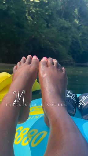 Pink French Tips On The River