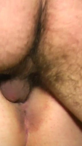 Brunette BBW's big tits get filled with cum