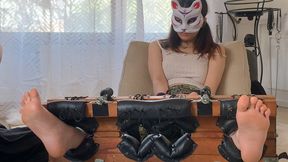 Chia foot tickling Yuxi pt 2 1080