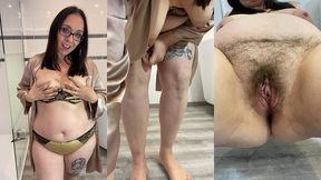 dans ma salle de bain je te chauffe avec ma chatte bien ouverte bon petit dej ! ...