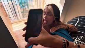 Hot Latina cheats on her man and needs cum in her mouth