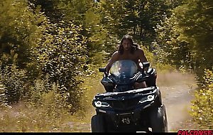 Ace serves blowjob in the middle of the woods