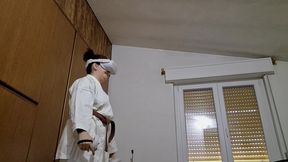 karate fighting in vr - boxing fighting