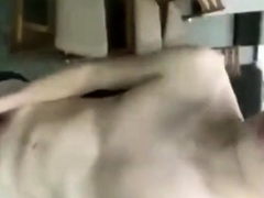 Jerk off in dorm lobby