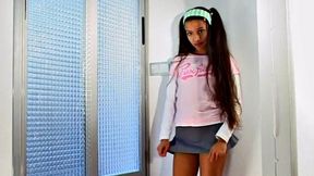 Latina teen fingers in POV
