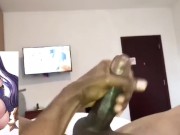 SEXY WARRIOR TONIKZALEX STROKING BBC MOANS, TALKS DIRTY & CUMS HUGE LOAD CUM INSIDE CARTOON GAMER GA