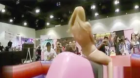 KT Caught Riding Huge Dildo – Moans Loud in Public Sex Act