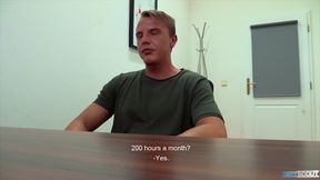 DIRTY SCOUT 186 - Tall Muscular Hunk Guarantees A Job By Getting Plowed Raw