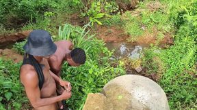 Ebony Ran for His Life After a Merciless Hard Jungle Fuck