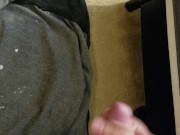 Young Dude Records His Massive Cumshot