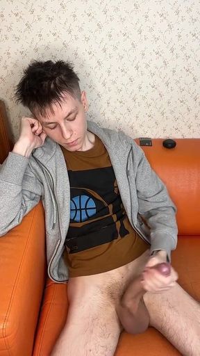 18-year-old's Creamy Dick Burst