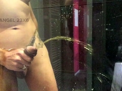 Blonde tranny shemale solo masturbation