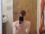 Twink ride big dildo as practice before he shower Hot!