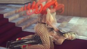 twintails futa demon fucks nun