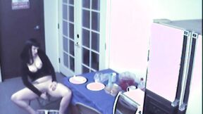 Brunette rubbing & Masturbate using Vegetable