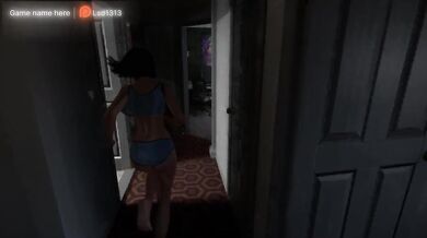 A big dildo turned her on and she rode it with her wet pussy while no one was home. part 2