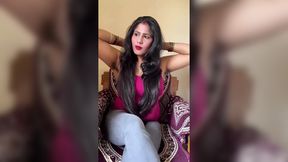 Dirty Desi Siren's Fiery Threesome with Thick Rod