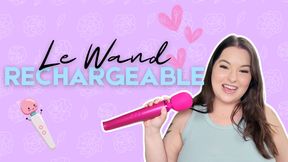 Le Wand Rechargeable Massager Review - SFW Magic Wand Review - Sydney Screams
