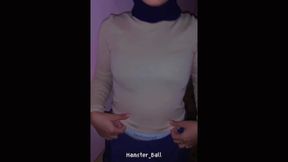 Shy Malaysian Hijab Employee Blowjob