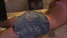 Skinny Blonde Slut Spreads Her Ass and Takes a Big Black Cock in Her Pussy.