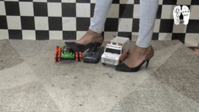 Cars under merciless High Heels