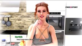 [Gameplay] College kings adult porn game first sex scene Dream about Riley with vo...