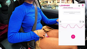 A friend of mine is filming me while I drive and a fan controls my lovense vibrator remotely