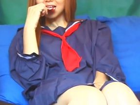 Asian petite pussy fucking big dick sucking