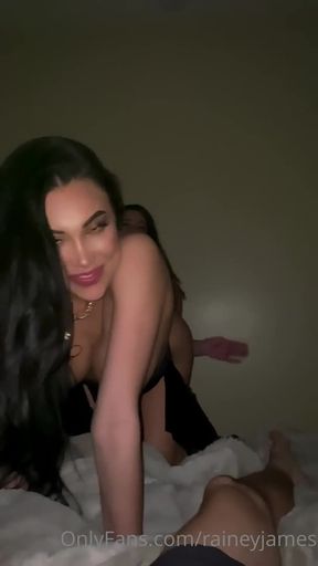 RAINEY JAMES ""THREESOME"" FUCK POV SEXTAPE !