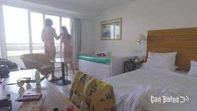 stepsister caught naked fucked on balcony and creampied in public