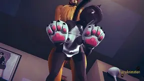 Cute Cat Boy Breeded by Fox in Hot 3D Hentai Encounter