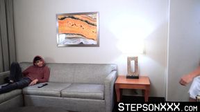 StepsonXXX.com - Jax Thirio & JJ Romeo - Cute stepson JJ Romeo bred by buffed stepdad